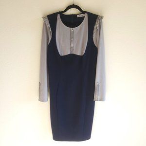 Vintage Color Block Gingham Dress